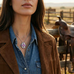 Chief's Crown Necklace - Amethyst - Serene Western thumbnail
