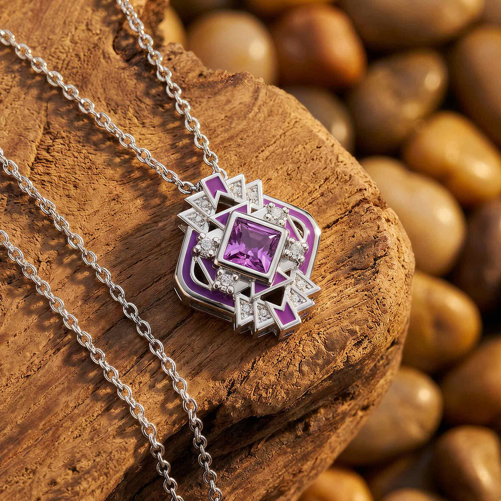 Chief's Crown Necklace - Amethyst - Serene Western