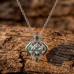 Chief's Crown Necklace - Aquamarine - Serene Western thumbnail