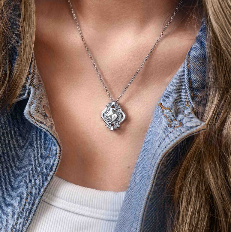Chief's Crown Necklace - Moissanite - Serene Western