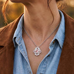 Chief's Crown Necklace - Rose Quartz - Serene Western thumbnail