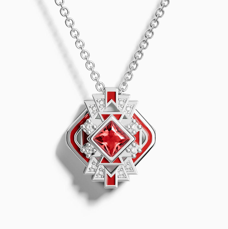 Chief's Crown Necklace - Ruby - Serene Western