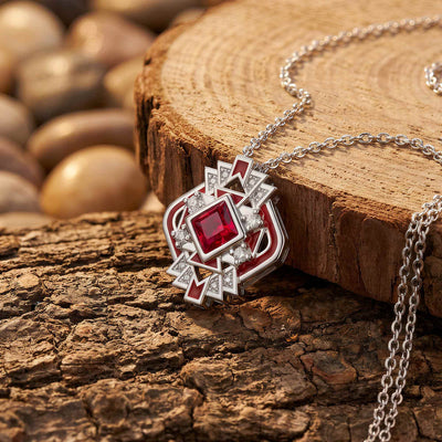 Zephyr Teardrop-halsband - Rosenkvarts ＆ Rosa