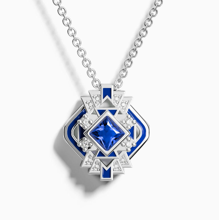 Chief's Crown Necklace - Sapphire - Serene Western