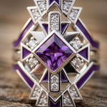Chief's Crown Ring - Amethyst - Serene Western thumbnail