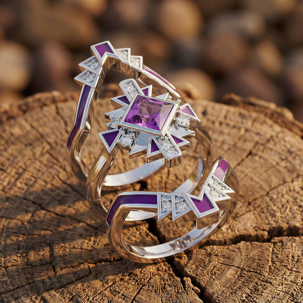 Chief's Crown Ring - Amethyst - Serene Western