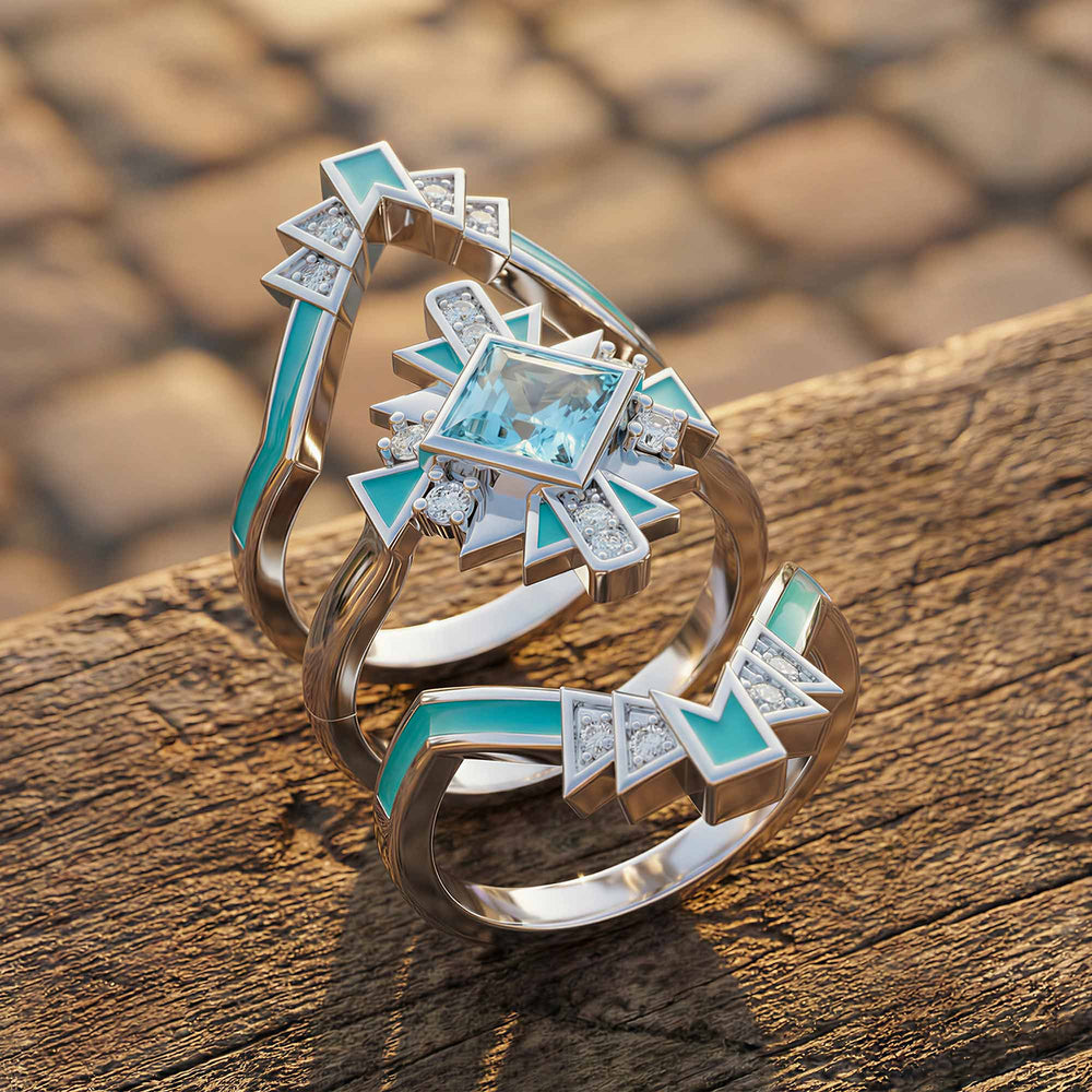Chief's Crown Ring - Aquamarine - Serene Western