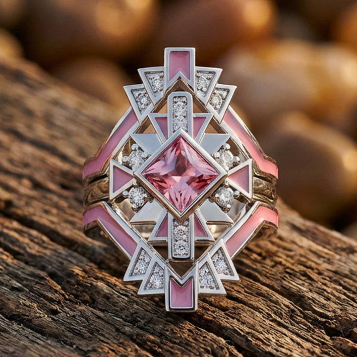 Chief's Crown Ring - Rose Quartz - Serene Western