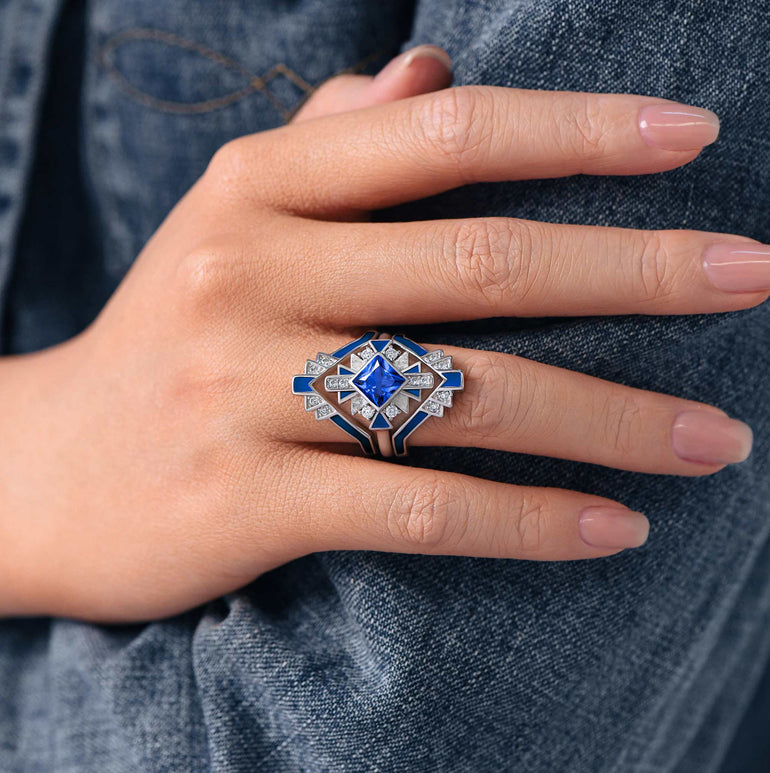 Chief's Crown Ring - Sapphire - Serene Western