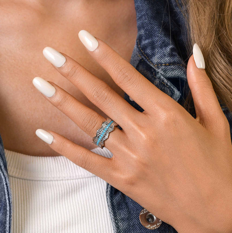 Cielo Filigree Ring - Serene Western