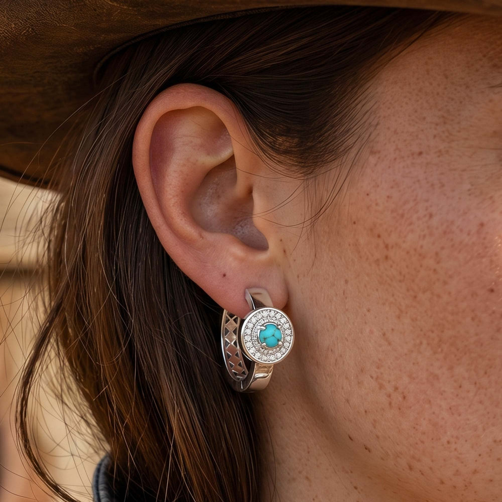 Competitive Spirit Earrings - Turquoise - Serene Western