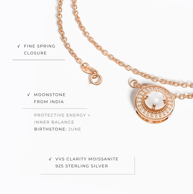 Competitive Spirit Necklace - Moonstone - Serene Western