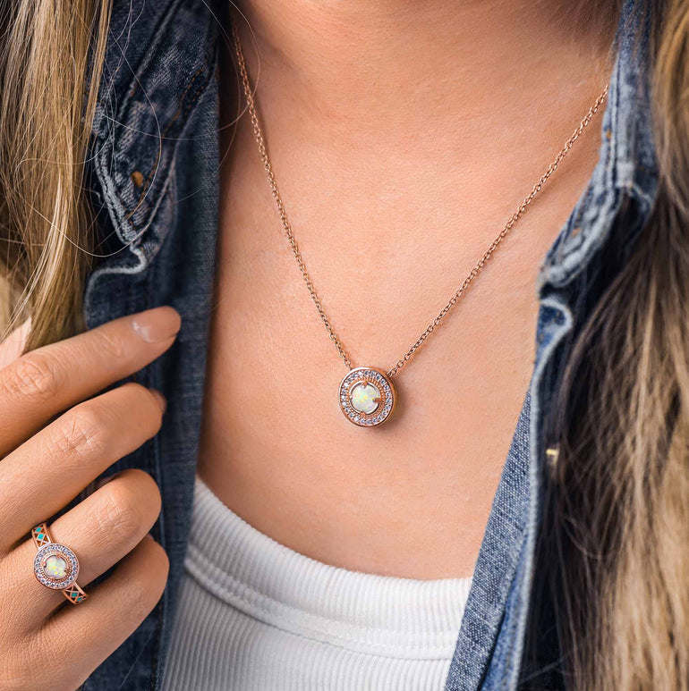 Competitive Spirit Necklace - Opal - Serene Western