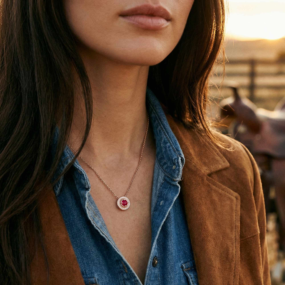 Competitive Spirit Necklace - Ruby - Serene Western