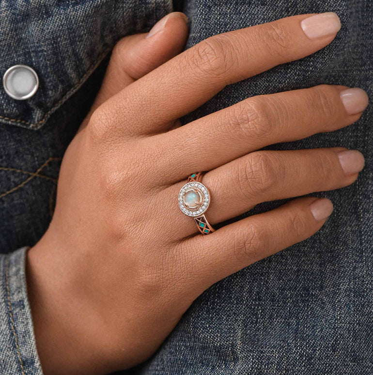 Competitive Spirit Ring - Moonstone - Serene Western