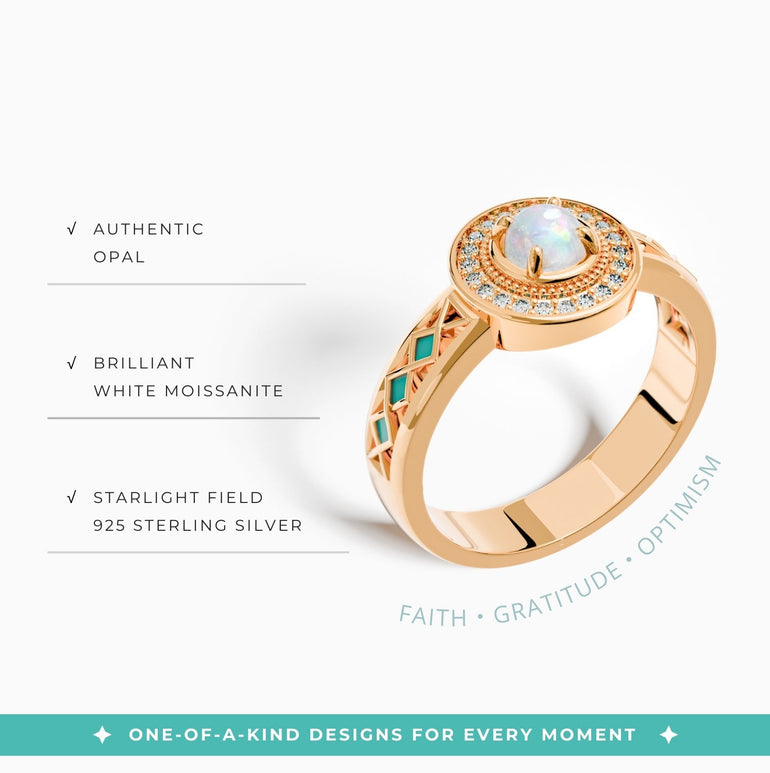 Competitive Spirit Ring - Opal - Serene Western