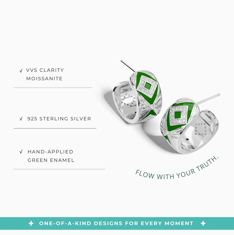 Cowgirl Legend Earrings - Green - Serene Western