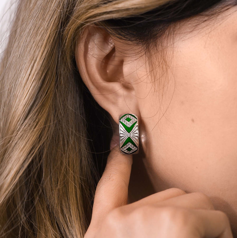 Cowgirl Legend Earrings - Green - Serene Western