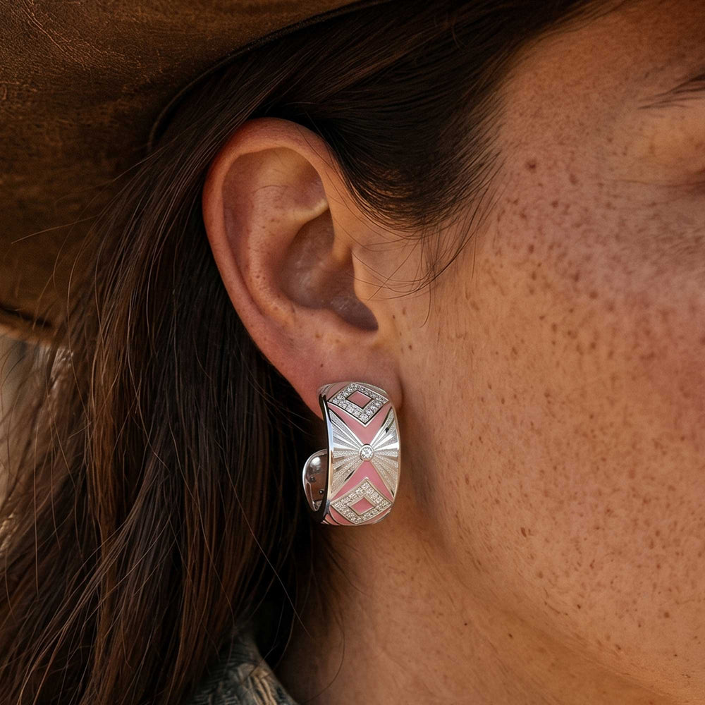 Cowgirl Legend Earrings - Pink - Serene Western