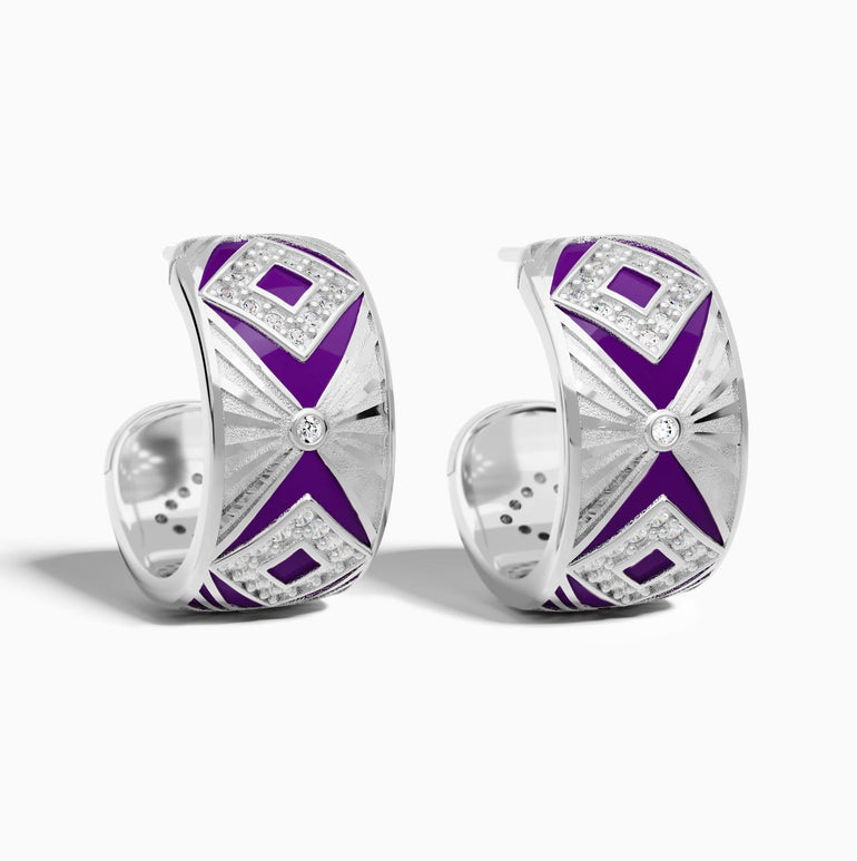 Cowgirl Legend Earrings - Purple - Serene Western