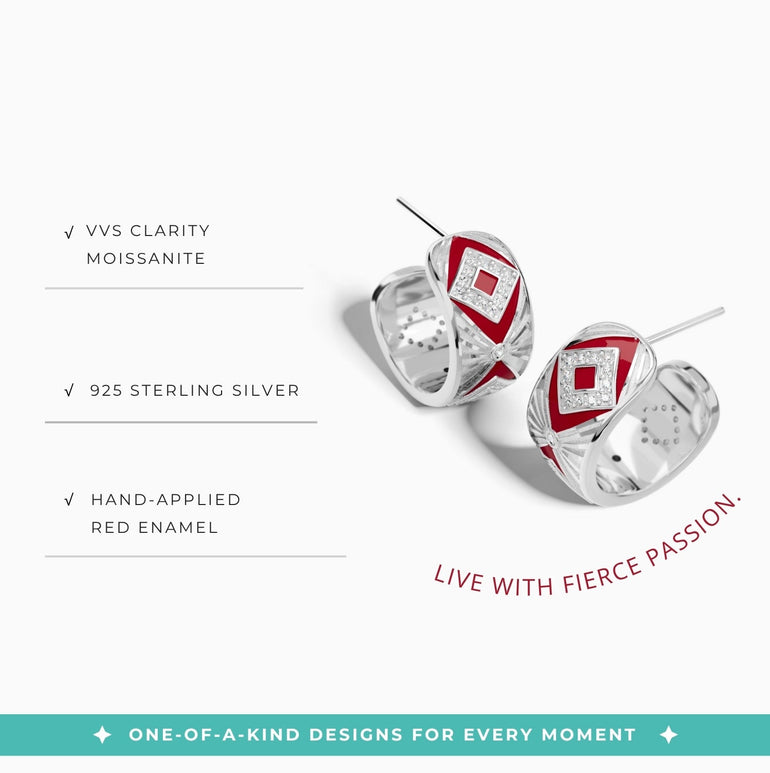 Cowgirl Legend Earrings - Red - Serene Western