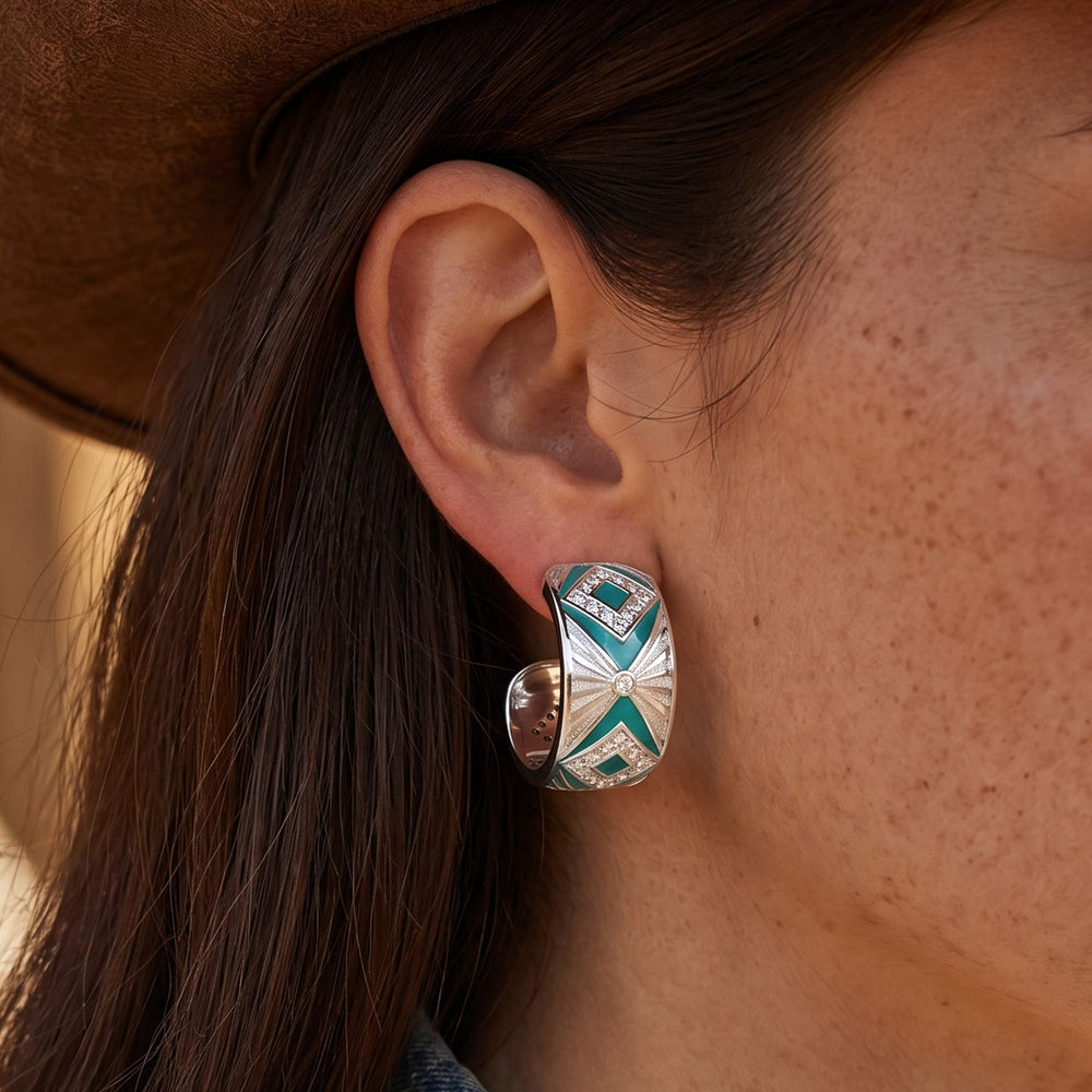 Cowgirl Legend Earrings - Turquoise - Serene Western