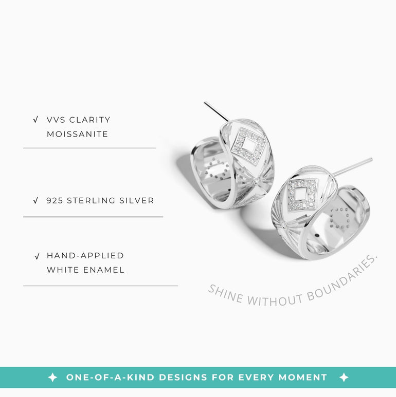 Cowgirl Legend Earrings - White - Serene Western