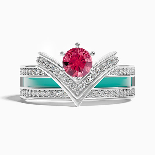 Crowned Noble Ring - Ruby - Serene Western