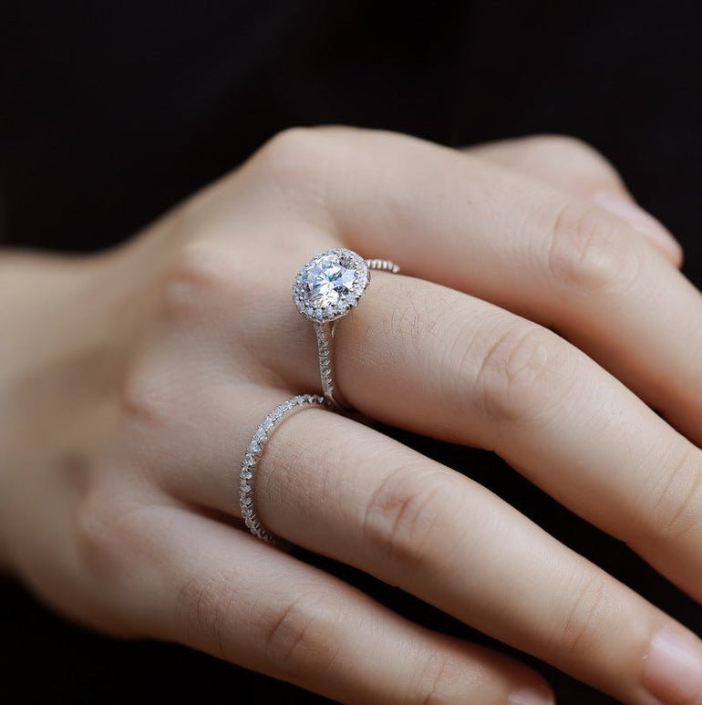 Dawn Promise Set - Moissanite - Serene Western