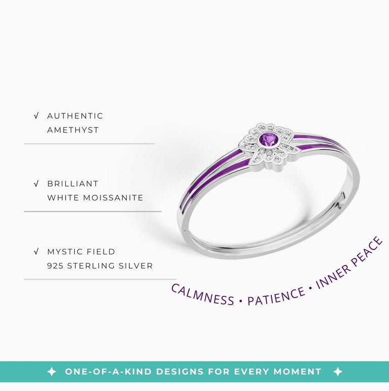 Desert Bloom Bracelet - Amethyst - Serene Western