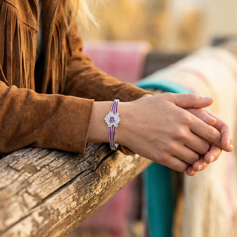 Desert Bloom Bracelet - Amethyst - Serene Western
