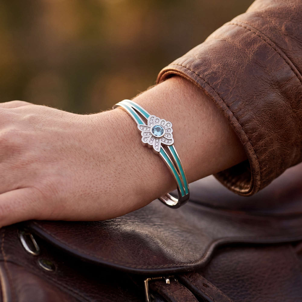Desert Bloom Bracelet - Aquamarine - Serene Western
