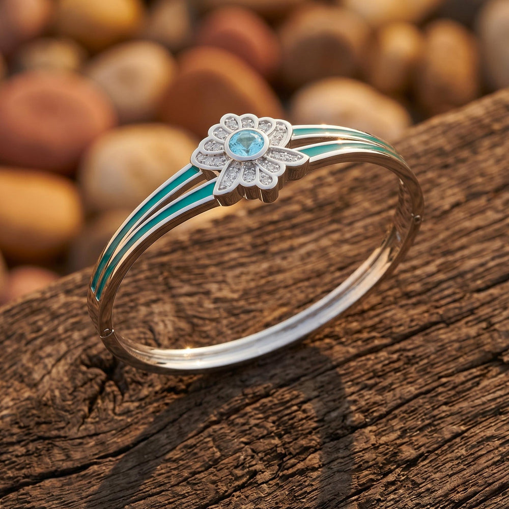 Desert Bloom Bracelet - Aquamarine - Serene Western