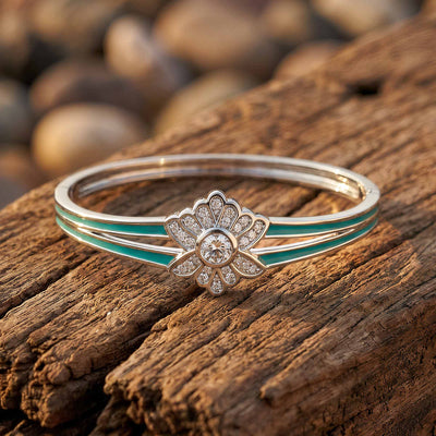 Desert Bloom-armband - Moissanite