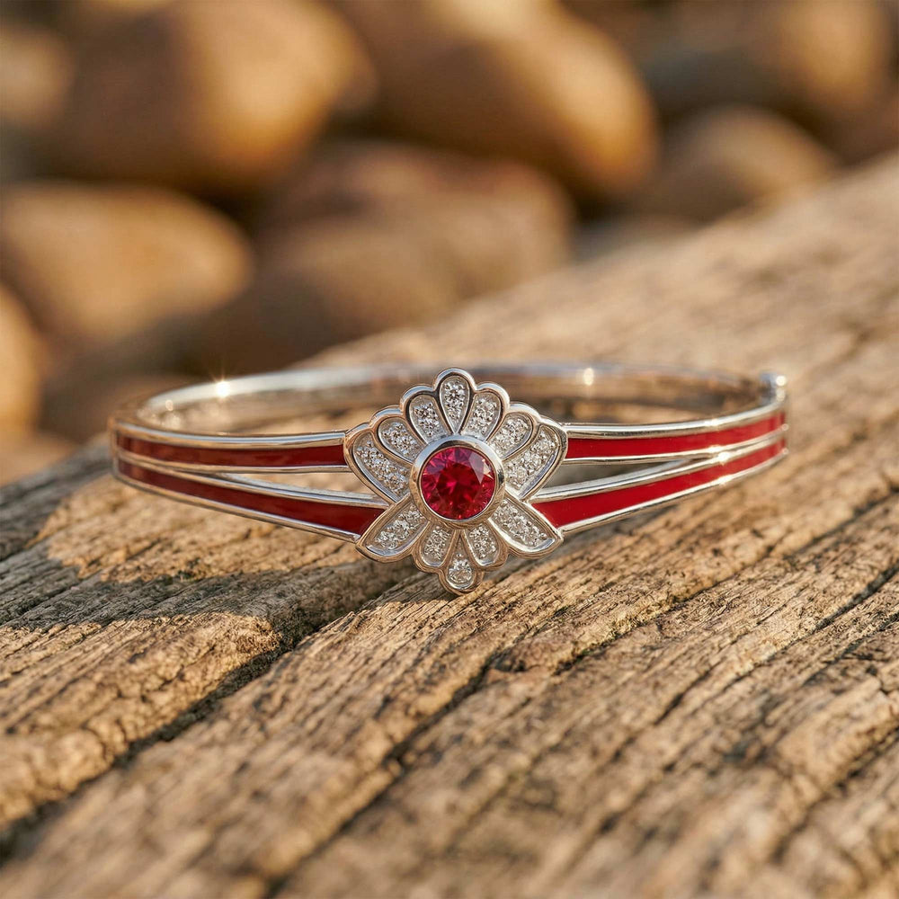 Desert Bloom Bracelet - Ruby - Serene Western