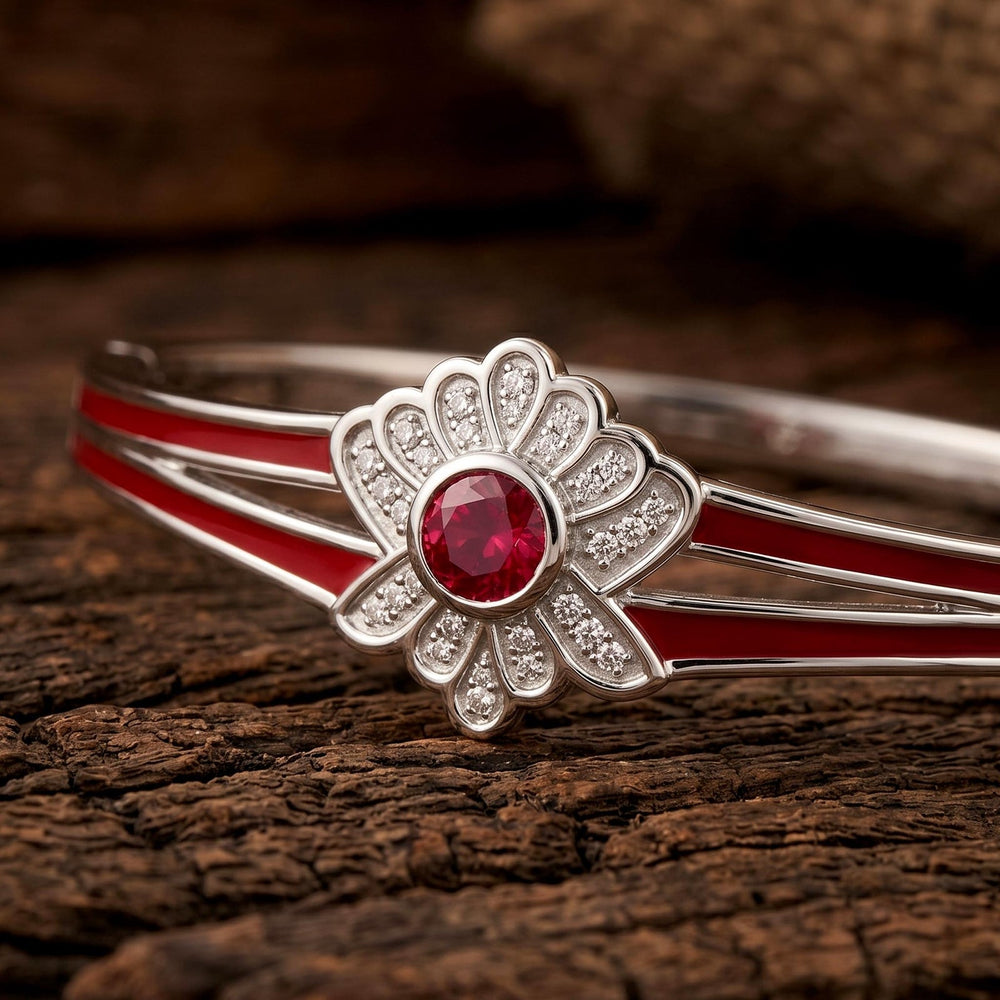Desert Bloom Bracelet - Ruby - Serene Western