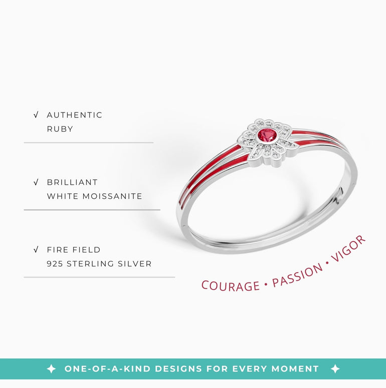 Desert Bloom Bracelet - Ruby - Serene Western