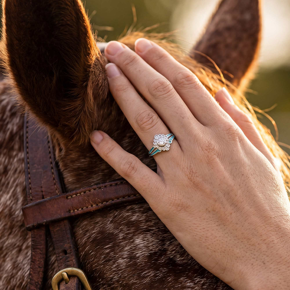 Desert Bloom Ring - Moissanite - Serene Western
