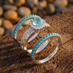 Desert Starpath Ring Set - Aquamarine - Serene Western thumbnail