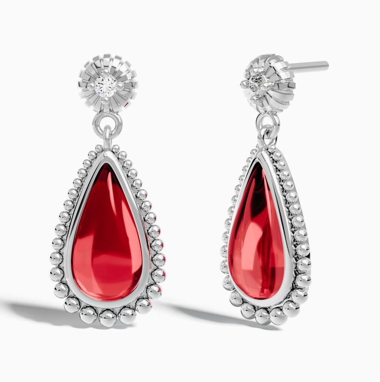 Desert Teardrop Earrings - Ruby - Serene Western