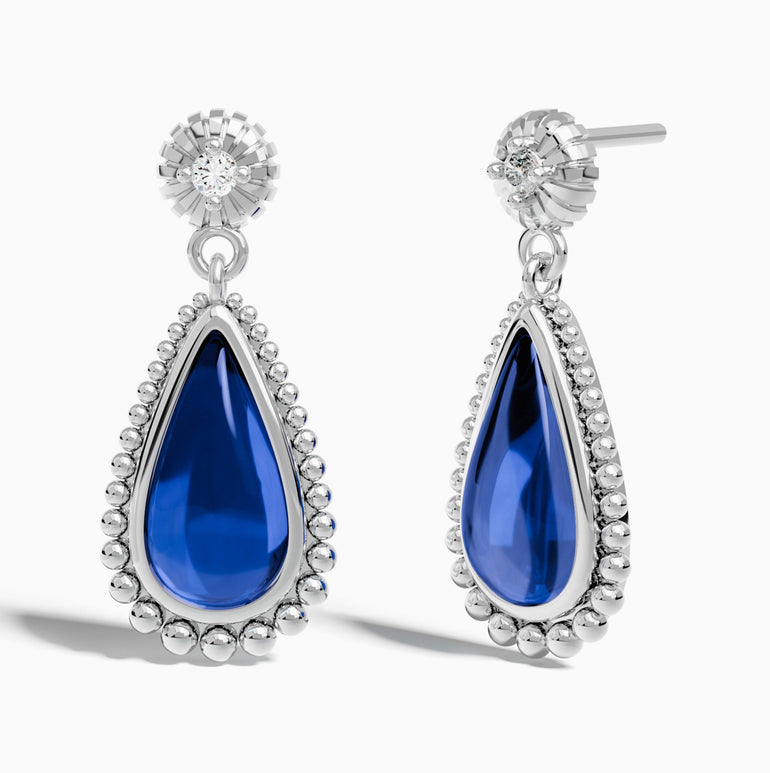 Desert Teardrop Earrings - Sapphire - Serene Western