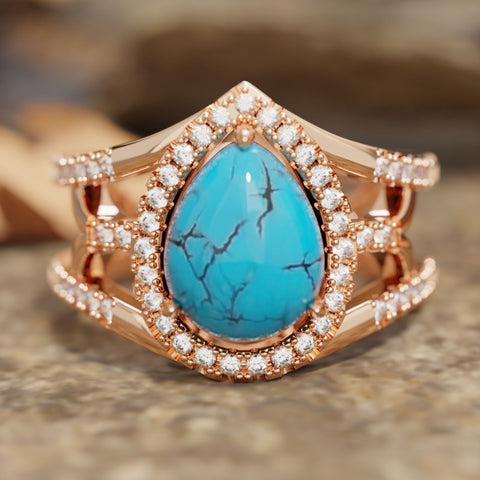 Bague larme du désert