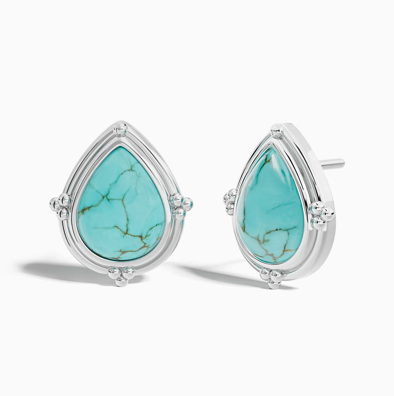 Desert Tears Earrings - Turquoise - Serene Western