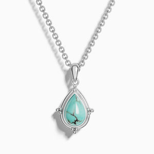 Desert Tears Necklace - Turquoise - Serene Western