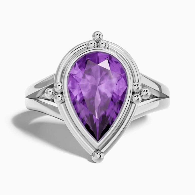 Desert Tears Ring - Amethyst - Serene Western