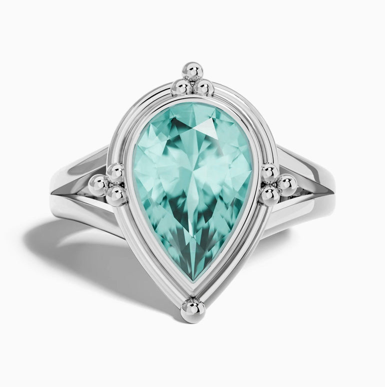 Desert Tears Ring - Aquamarine - Serene Western