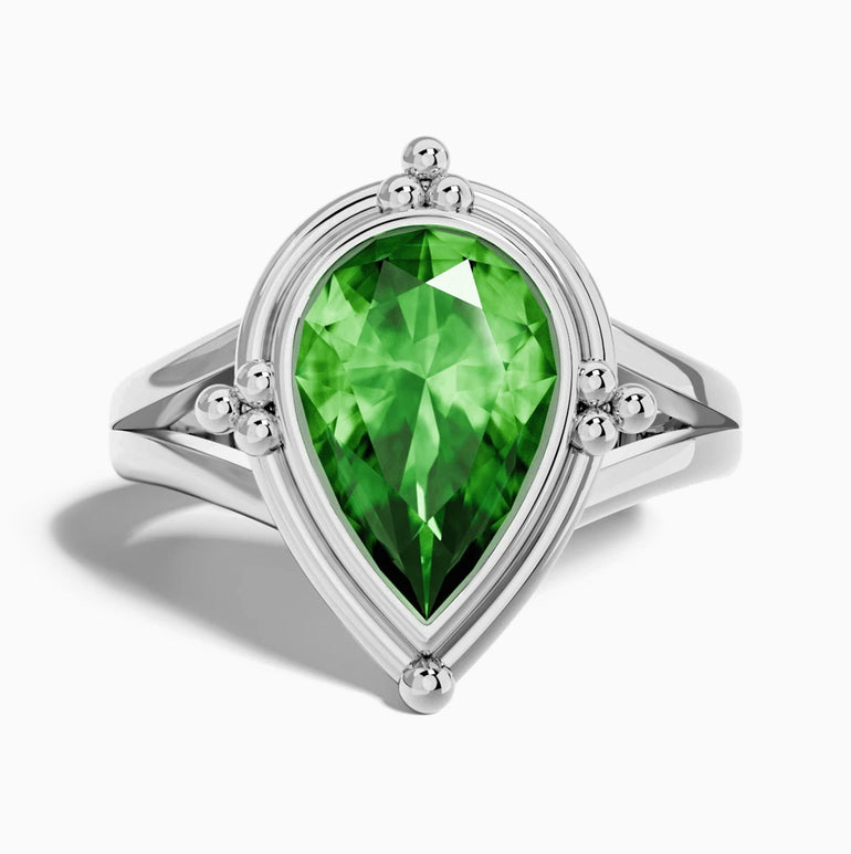 Desert Tears Ring - Emerald - Serene Western