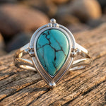 Desert Tears Ring - Turquoise - Serene Western