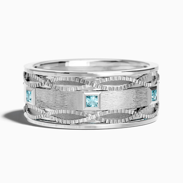 Destiny Ladder Ring - Aquamarine - Serene Western