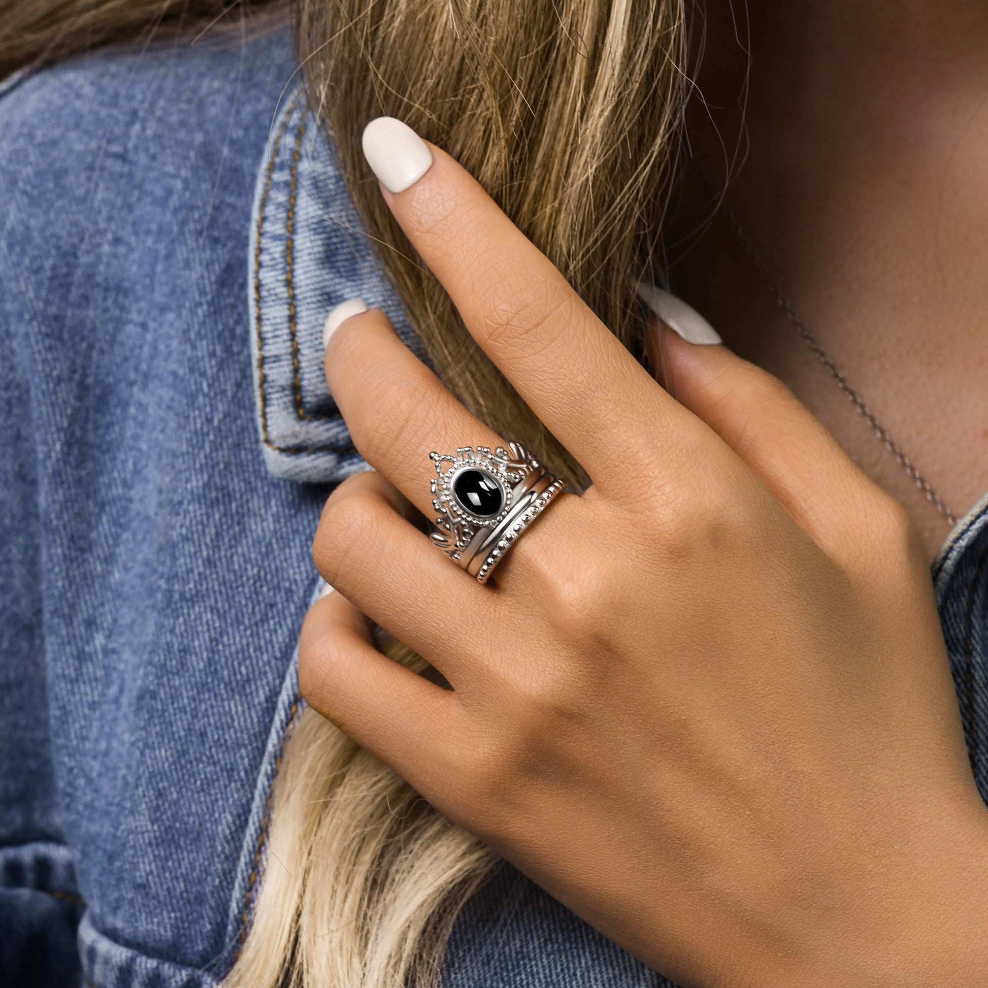 Dustland Crown Ring - Black Onyx - Serene Western